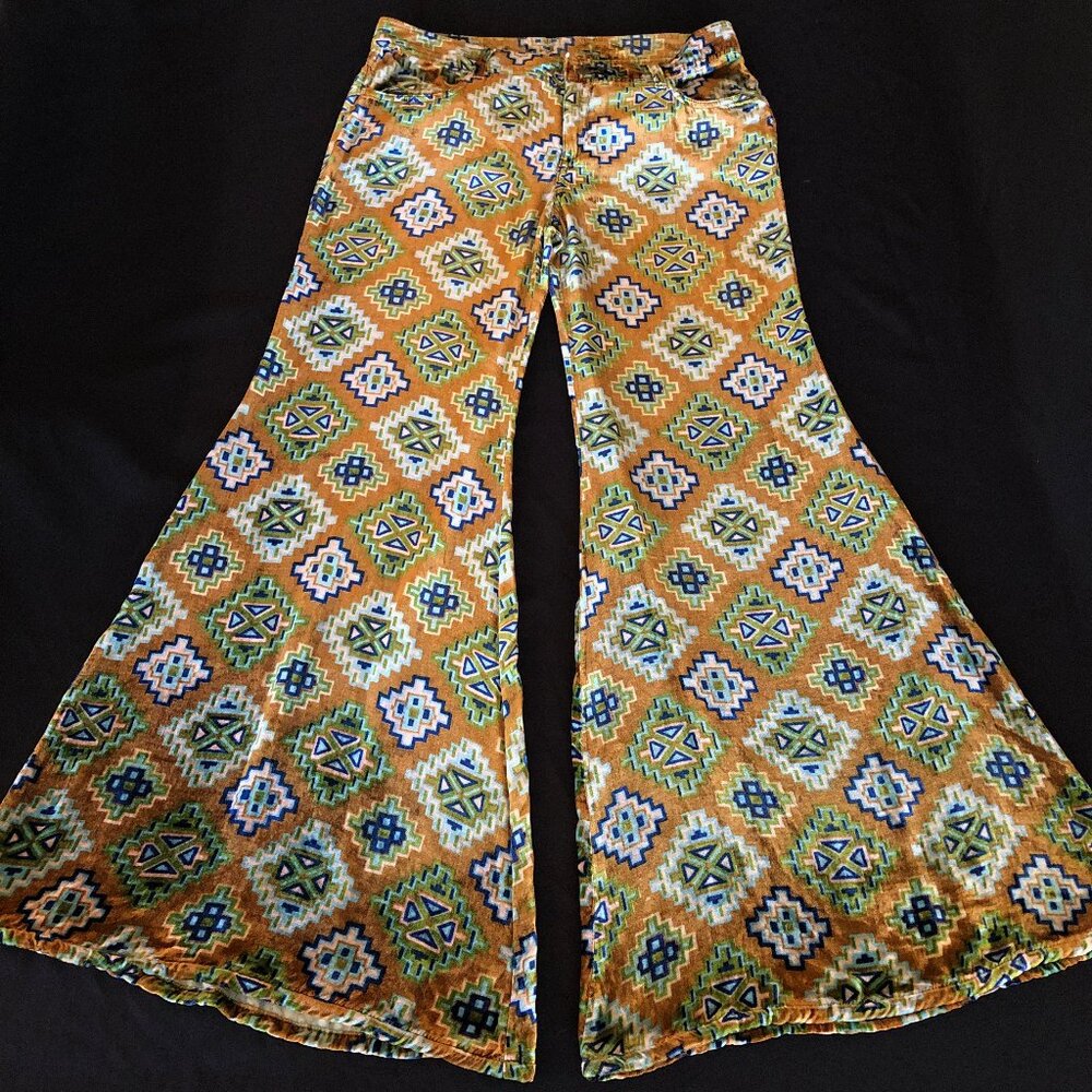 Free People Shay Velvet Wideleg Pants Sz 10 - Picture 4 of 16
